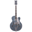 Gretsch G6136T Limited Edition 140th Double Platinum Falcon Electric Guitar, Ebony, Two-Tone Platinum/Pure Platinum
