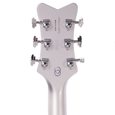 Gretsch G6136T Limited Edition 140th Double Platinum Falcon Electric Guitar, Ebony, Two-Tone Platinum/Pure Platinum