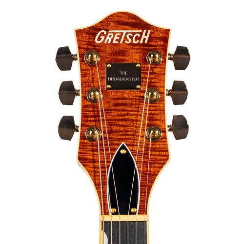 Gretsch Broadkaster Jr. LX Figured Center Block Electric Guitar w/ Bigsby, Caramel Dawn