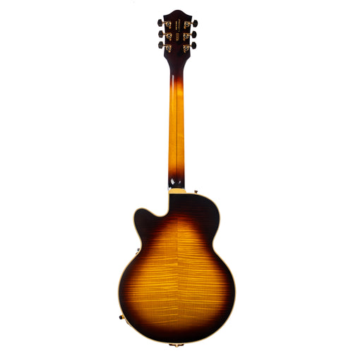 Gretsch Broadkaster Jr. LX Figured Center Block Electric Guitar w/ Bigsby, Caramel Dawn