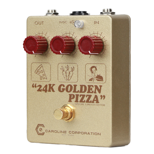 Caroline Guitar Company Limited Edition 24K Golden Pizza Fuzz Effect Pedal