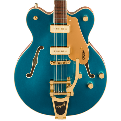 Gretsch Electromatic Pristine Ltd. Center Block Double-Cut Electric Guitar w/ Bigsby, Petrol