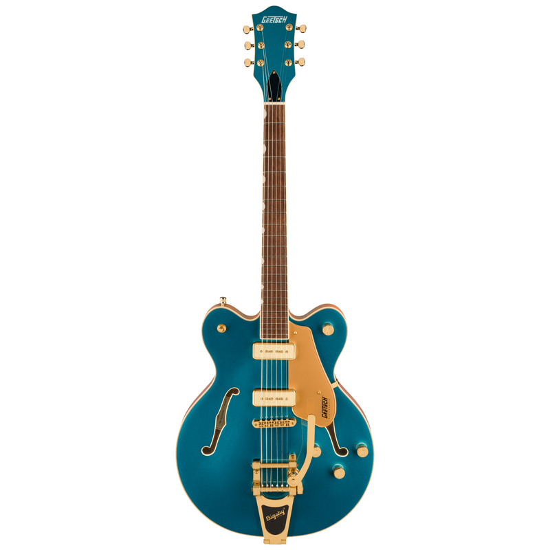 Gretsch Electromatic Pristine Ltd. Center Block Double-Cut Electric Guitar w/ Bigsby, Petrol