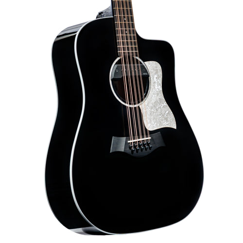 Taylor Somos 250ce Plus BLK Bajo Quinto Acoustic-Electric Guitar, Torrefied Spruce/Big Leaf Maple