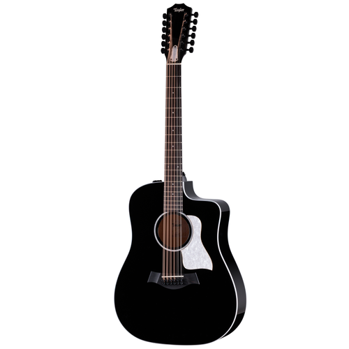 Taylor Somos 250ce Plus BLK Doce Doble Acoustic-Electric Guitar, Torrefied Spruce/Big Leaf Maple