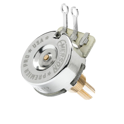 Emerson Custom 250K Premium Potentiometer, Short Split Shaft, Blender