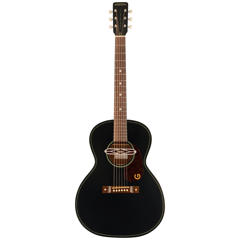 Gretsch Deltoluxe Concert Acoustic Guitar, Walnut Fingerboard, Black Top