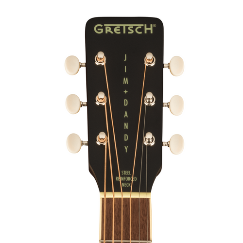 Gretsch Jim Dandy Dreadnought Acoustic Guitar, White Pickguard, Rex Burst