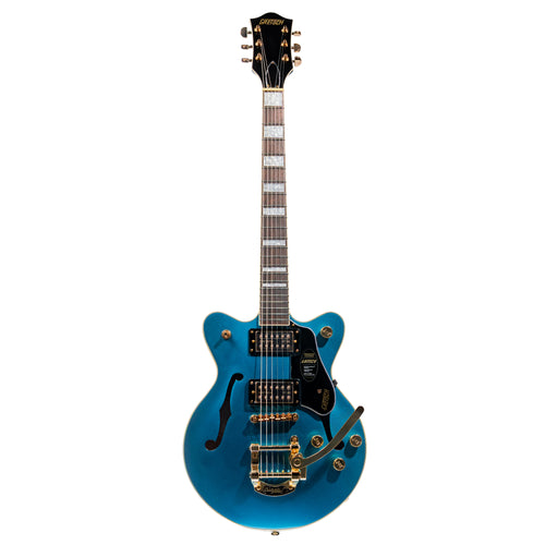 Gretsch G2655TG Streamliner Center Block Jr. Double-Cut w/ Bigsby LTD Electric Guitar, Riviera Blue