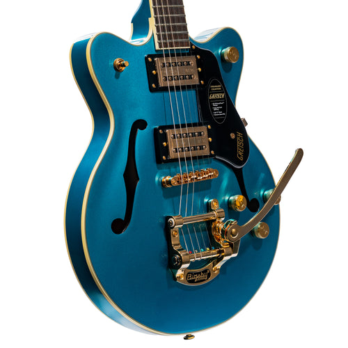 Gretsch G2655TG Streamliner Center Block Jr. Double-Cut w/ Bigsby LTD Electric Guitar, Riviera Blue