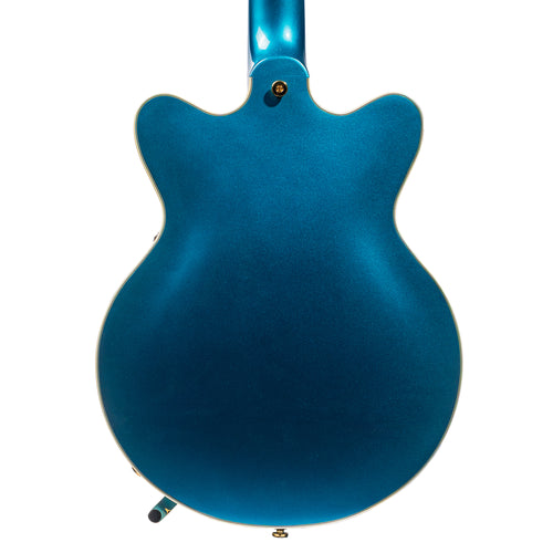 Gretsch G2655TG Streamliner Center Block Jr. Double-Cut w/ Bigsby LTD Electric Guitar, Riviera Blue