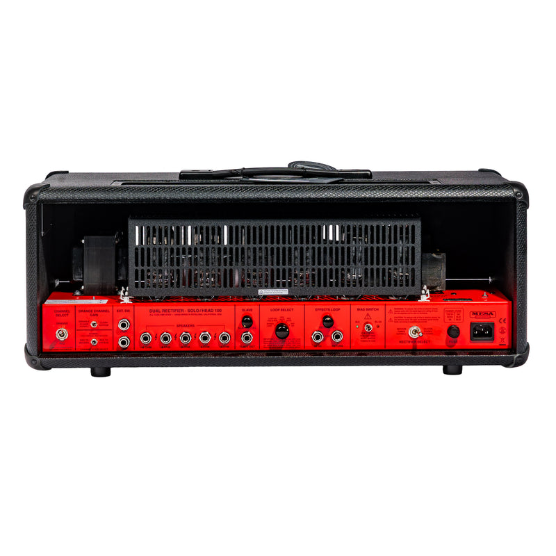 Mesa Boogie 90s Dual Rectifier Amplifier Head, Racing Red/Black Snake