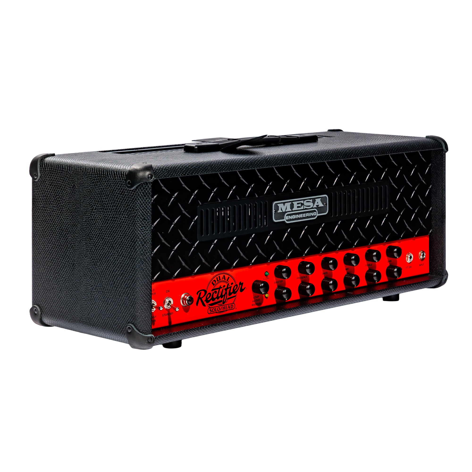 Mesa Boogie 90s Dual Rectifier Amplifier Head, Racing Red/Black