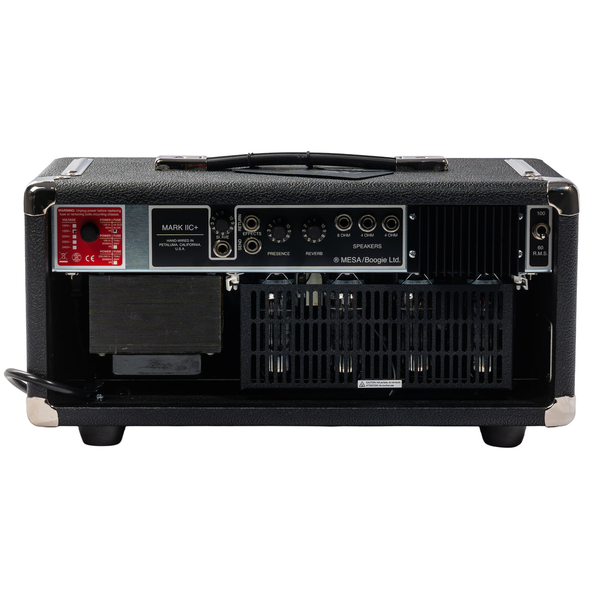 Mesa Boogie Mark IIC+ HRG Tube Amplifier Head, Black Bronco/Wicker Grille