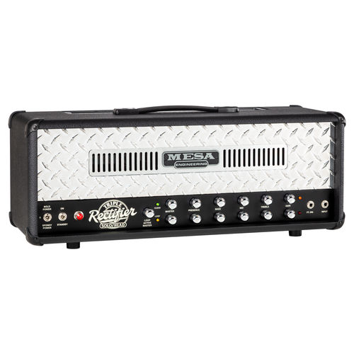 Mesa Boogie 90s Triple Rectifier Standard Guitar Amplifier Head, Black Bronco