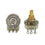 Emerson Custom 250K Premium Potentiometer, Short Solid Shaft, Single