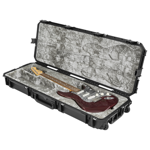 SKB Hardshell Flight Case for Strat/Tele Guitars, TSA Latch Over-Molded Handle