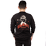 Russo Music Crew Neck Sweatshirt, Red and Cream on Black