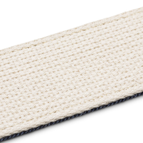 Taylor Vegan Guitar Strap, Herringbone Hemp Cotton, Blue