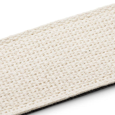 Taylor Vegan Guitar Strap, Herringbone Hemp Cotton, Black