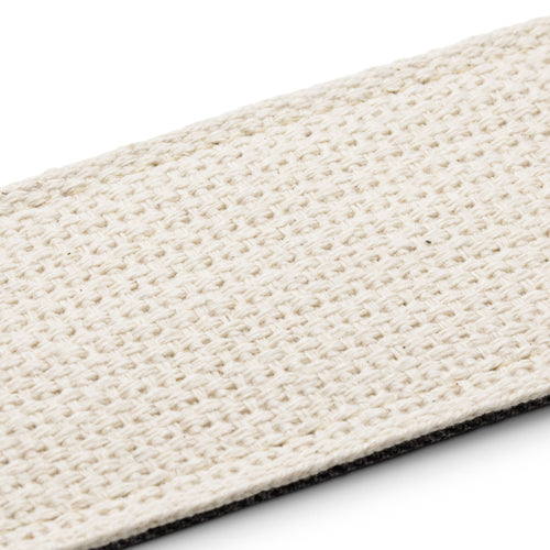 Taylor Vegan Guitar Strap, Herringbone Hemp Cotton, Black