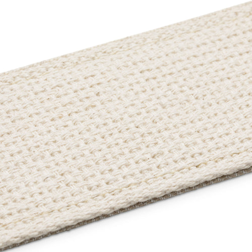 Taylor Vegan Guitar Strap, Herringbone Hemp Cotton, White