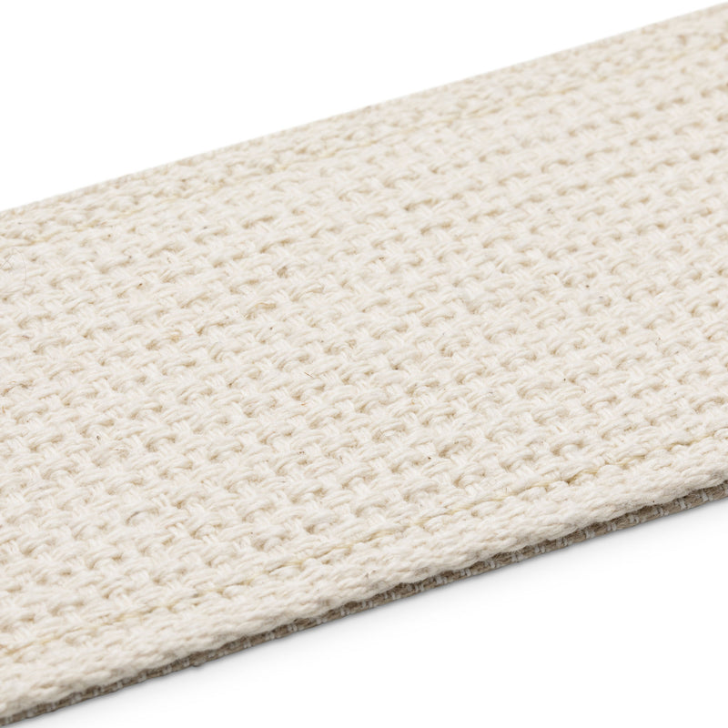 Taylor Vegan Guitar Strap, Herringbone Hemp Cotton, White