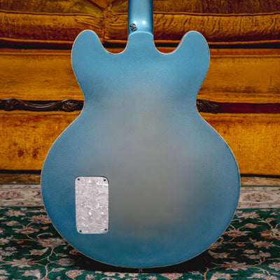 1966 Gibson EB-2D Bass Guitar, Sky Blue Burst Refin w/ HSC - Used