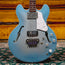 1966 Gibson EB-2D Bass Guitar, Sky Blue Burst Refin w/ HSC - Used
