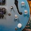1966 Gibson EB-2D Bass Guitar, Sky Blue Burst Refin w/ HSC - Used