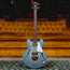 1966 Gibson EB-2D Bass Guitar, Sky Blue Burst Refin w/ HSC - Used