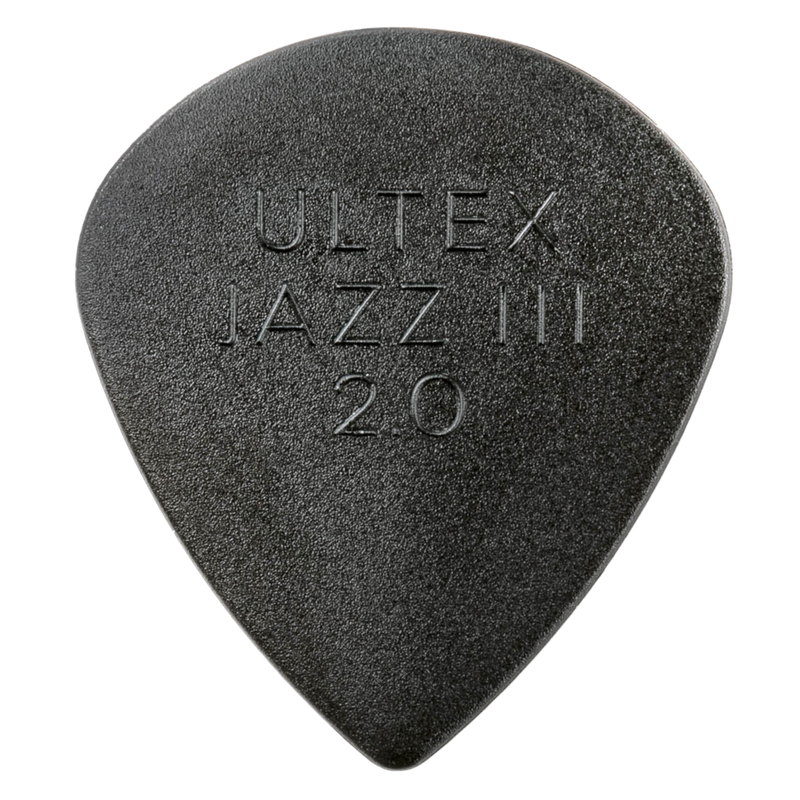 Dunlop Ultex Jazz III Pick 2mm, 6 Pack, Black