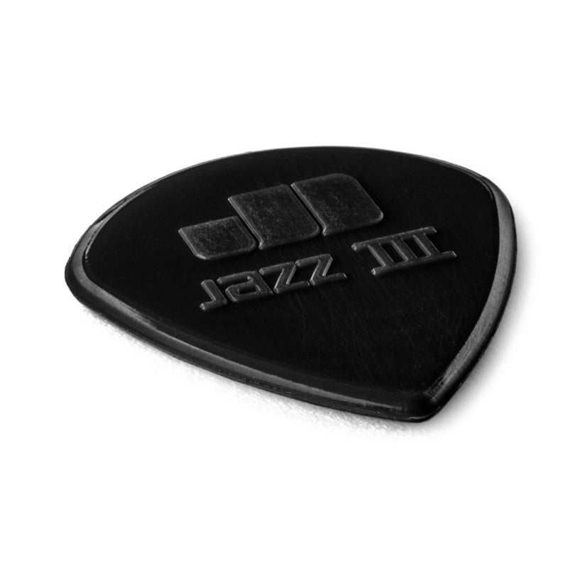 Dunlop Nylon Max-Grip Jazz III Stiffo Picks, 6 Pack