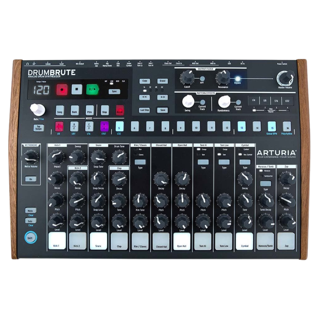 Arturia DrumBrute Impact Analog Drum Machine