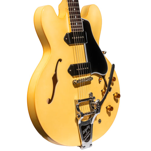 Gibson Custom Shop 1959 ES-330 Reissue Electric Guitar w/ Bigsby, VOS Antique White