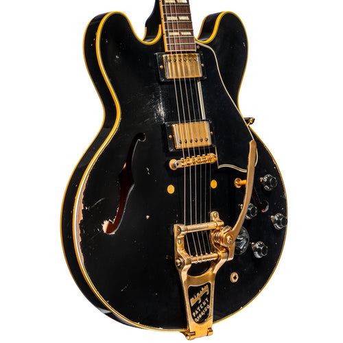 Gibson Custom Shop 1959 ES-345 Reissue Electric Guitar w/ Bigsby, Heavy Aged Ebony