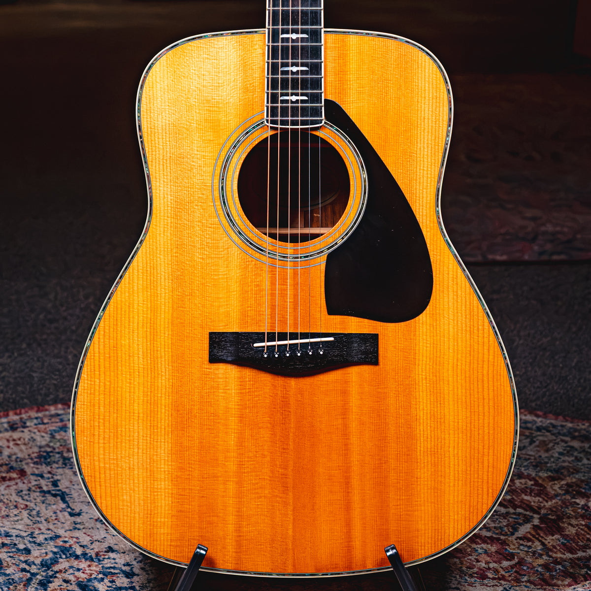 1980s Yamaha FG460S Acoustic Guitar, Rosewood Fingerboard, Natural w/ OHSC - Used