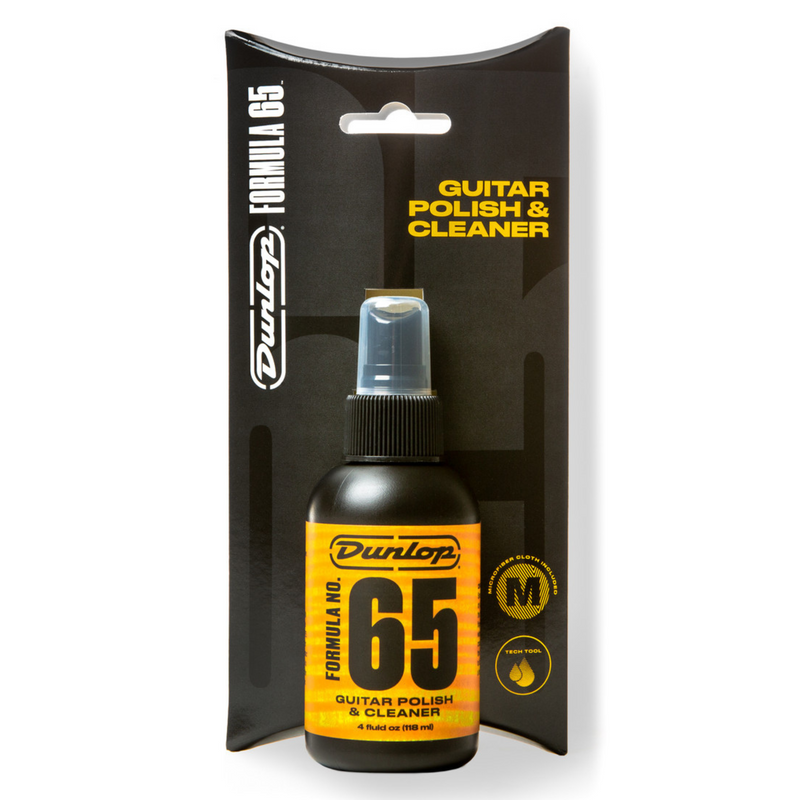 Dunlop Formula 65 Guitar Polish and Cloth, 4 oz