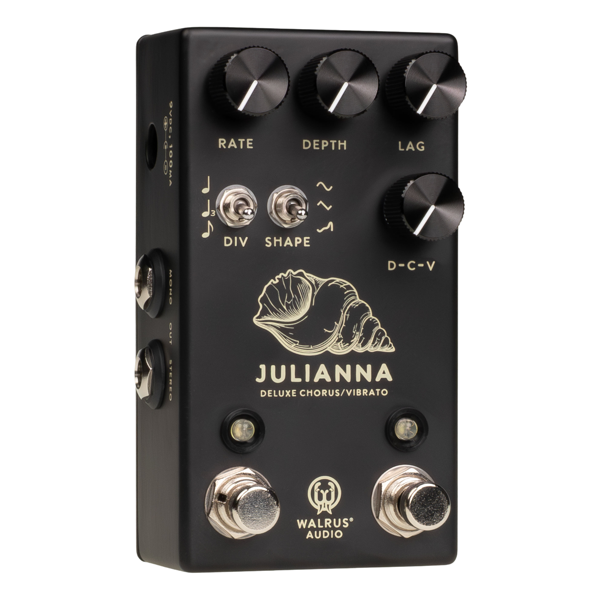 Walrus Audio Julianna Deluxe Chorus/Vibrato Effect Pedal, Black
