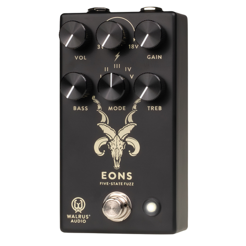 Walrus Audio Eons Five-State Fuzz Effect Pedal, Black