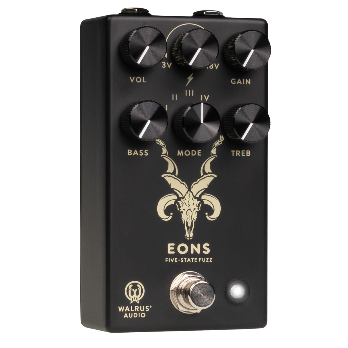 Walrus Audio Eons Five-State Fuzz Effect Pedal, Black