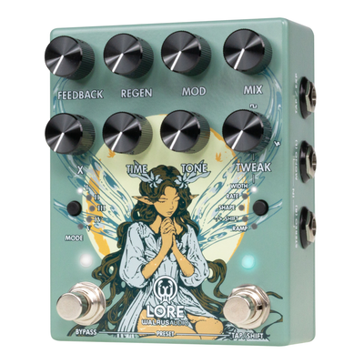 Walrus Audio Lore Reverse Soundscape Generator MKII Reverb Effect Pedal, Green