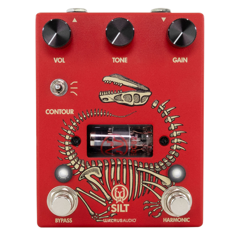 Walrus Audio SILT Harmonic Tube Fuzz Effect Pedal, Red