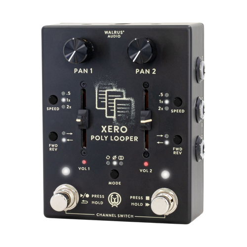 Walrus Audio Xero Polylooper Loop Effect Pedal, Black