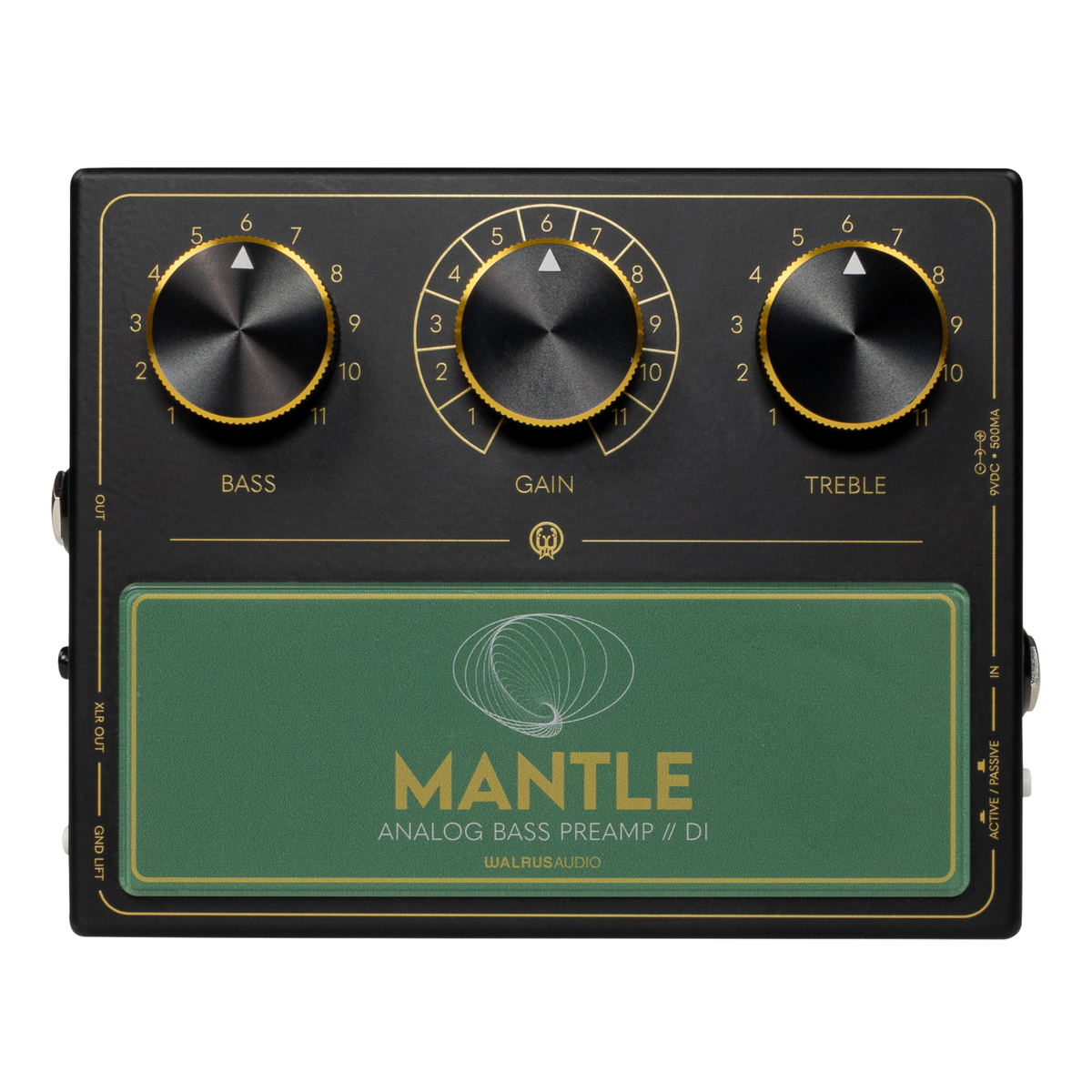 Walrus Audio Mantle Analog Bass Preamp/DI, Black – Russo Music