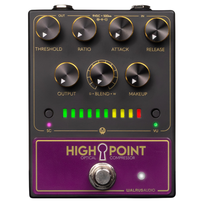 Walrus Audio Highpoint Analog Optical Compressor Effect Pedal