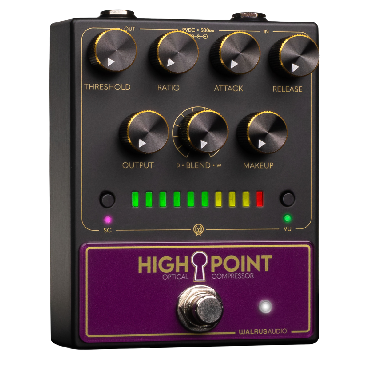 Walrus Audio Highpoint Analog Optical Compressor Effect Pedal
