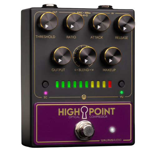 Walrus Audio Highpoint Analog Optical Compressor Effect Pedal