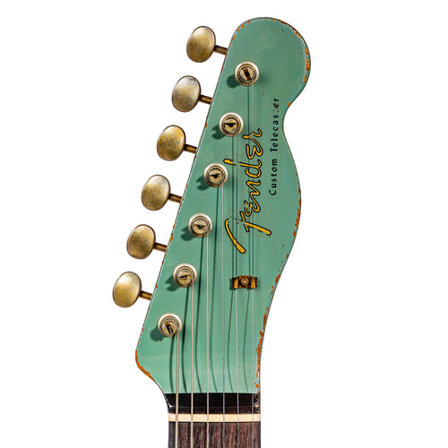 Fender Custom Shop Russo Music '60 Telecaster Custom Heavy Relic Electric Guitar, Eden Green, Dennis Galuszka Masterbuilt