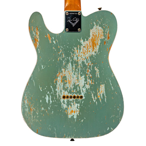 Fender Custom Shop Russo Music '60 Telecaster Custom Heavy Relic Electric Guitar, Eden Green, Dennis Galuszka Masterbuilt